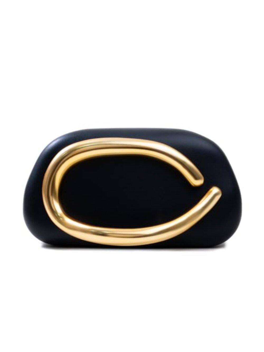 Crystal Embellished Clutch with Magnetic Buckle & Detachable Strap